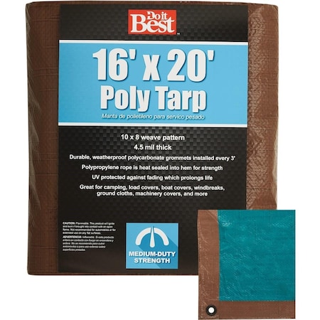 All-Source Medium Duty Tarp, Brown 764396